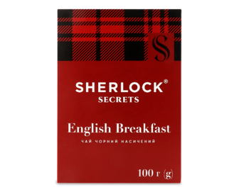 Чай чорний Sherlock Secrets English Breakfast 100г