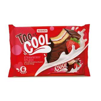 Тістечко бісквітне 270 г Рошен Too Cool Strawberry Splash  