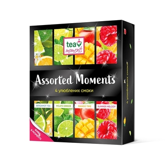 Чай 45,5 г (4 смаки * 7 ф/п ) Tea Moments Asortment Moment у сашетах к/уп 