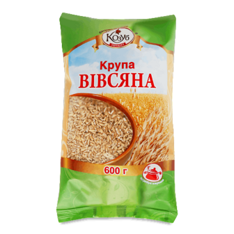 Крупа вівсяна Козуб продукт пакет, 600г