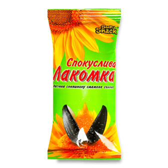 Насіння соняшяшникове Sun Snack Спокуслива Лакомка смажене солоне 150г