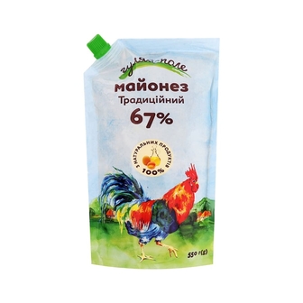 Майонез 0,55 кг Гуляй-Поле Традиційний 67% д/пак 