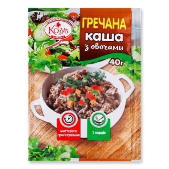 Каша Козуб продукт гречана з овочами 40г