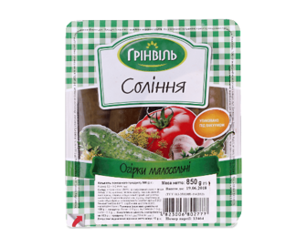 Огірки «Грінвіль» малосольні, 500г (500г)