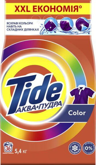 Пральний порошок Tide Аква-Пудра Color, 5.4 кг