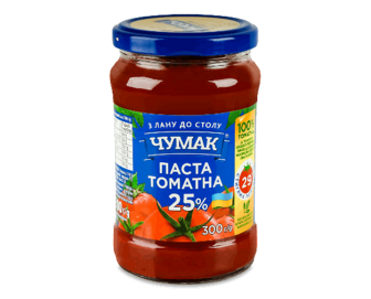 Паста томатна Чумак 25% с/б, 300г