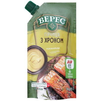 Гірчиця Верес З хроном, дой-пак, 130 г