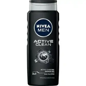 Гель для душу NIVEA Men Сила вугілля чоловічий очищення без сухості шкіри 500 мл-NIVEA