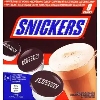 Шоколад в капсулах Dolce Gusto Snickers 8 шт