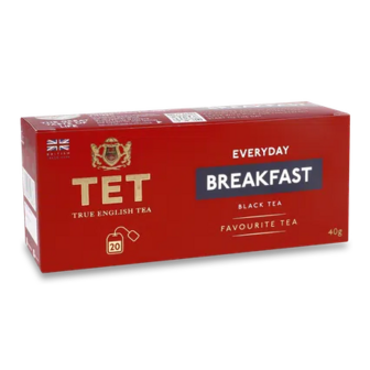 Чай чорний TET Everyday Breakfast байховий, 20*2г