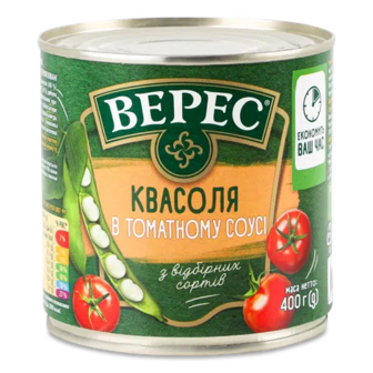 Квасоля «Верес» в томатному соусі, 400г