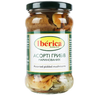 Гриби Iberica Асорті мариновані сб 280 г