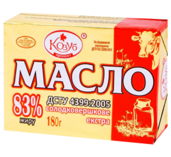 Масло Козуб Екстра 83% 180г