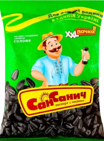 Насіння соняшника СанСанич смажене солоне 230 г