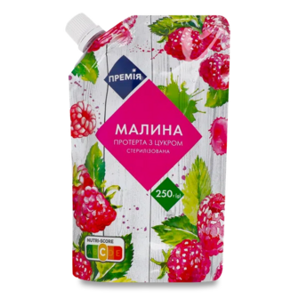 Малина «Премія»® перетерта з цукром (250г)