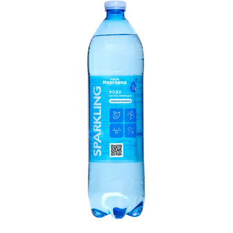 Вода питна Aqua Миргород Sparkling природня сильногазована 1 л (4820010772775)