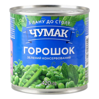 Горошок Чумак зелений (420г)