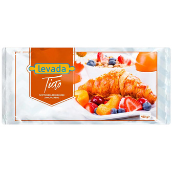 Тісто Левада листково-дріжджове заморожене 450 г (4823074611486)
