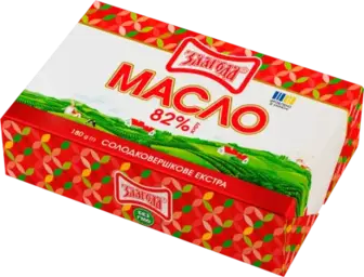 Масло Злагода солодковершкове екстра 82% 180 г