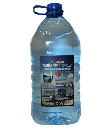 Вода питна Auchan Aqua Миргород негазована 6 л (4823090139162)