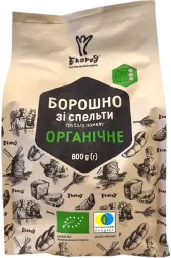 Борошно зі спельти Екород органічне 800 г