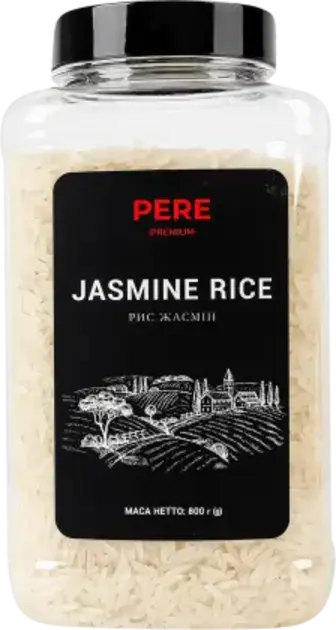 Рис Pere Жасмин шліфований довгозернистий 0.8 кг