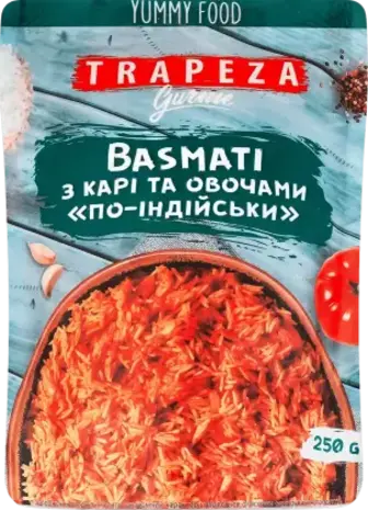 Рис Trapeza Басматі з карі та овочами по-індійськи 250 г