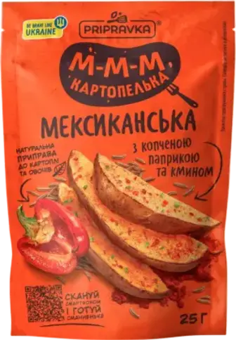 Приправа Pripravka Мексиканська до картоплі з копченою паприкою натуральна 25 г