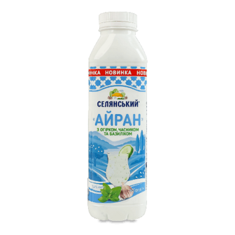 Айран Селянський огірок часник базилік 1,6% 420г (420г)