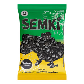 Насіння соняшника Semki смажене солоне 100 г (4820237813251)