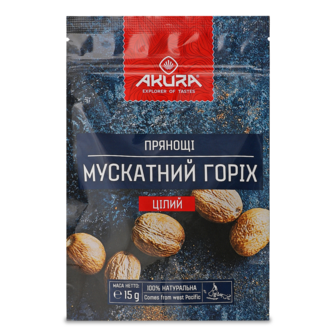 Горіх мускатний цілий 15г Акура