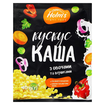 Кускус  Holm's з овочами та вершками 40 г (4820076461620)