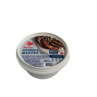Макова начинка Auchan 500 г (4823090141691)