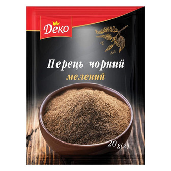 Перець чорний Деко мелений 20 г (4820076011313)